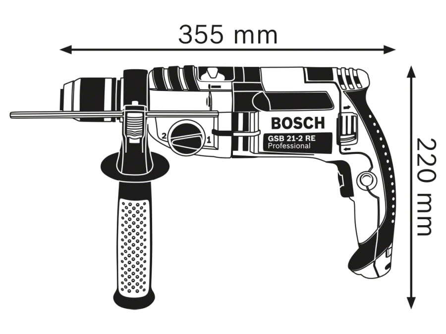 Bosch GSB 21-2 RE Professional Impact Drill 1100W 110V