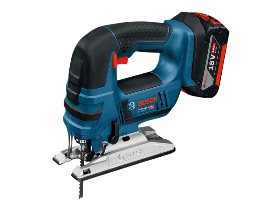 Bosch GST 18V-LI B Professional 18V Jigsaw with 2 × 4.0Ah Batteries