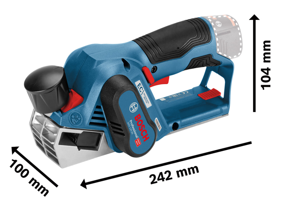 Bosch GHO 12V-20 Professional 12V Planer Bare Unit