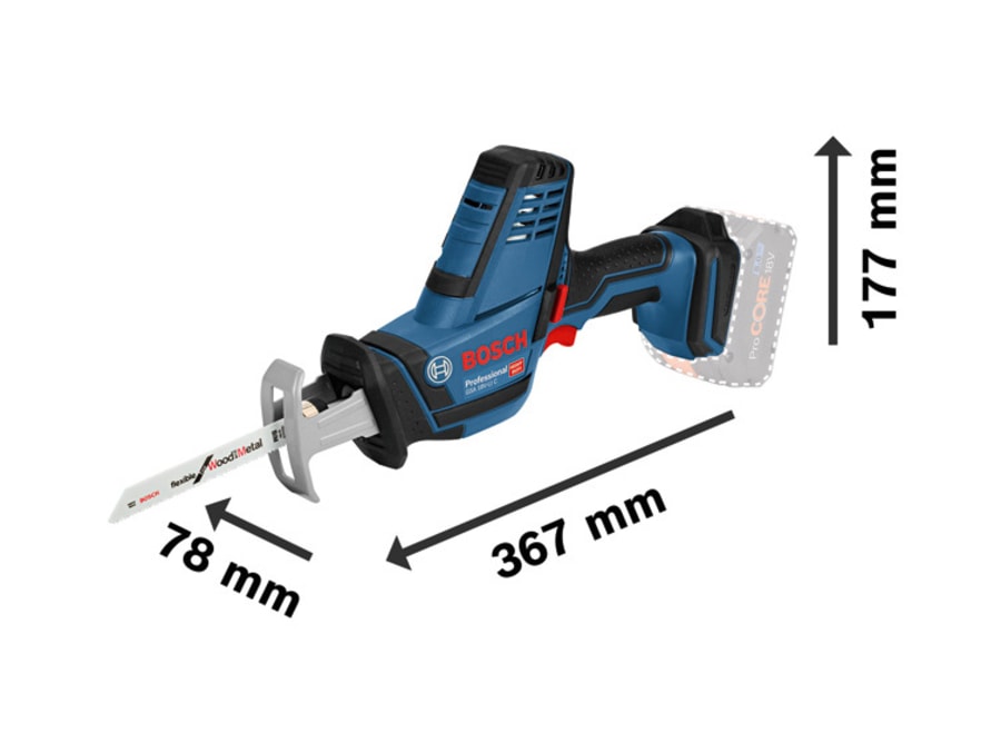 Bosch GSA 18V-LI C Professional 18V Reciprocating Saw Bare Unit