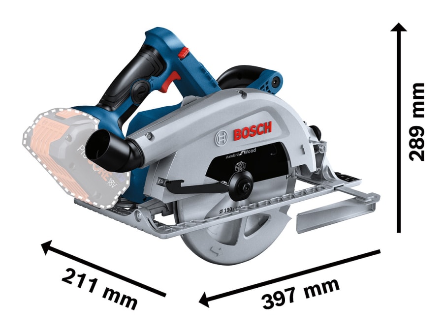 Bosch GKS 18V-68 C Professional BITURBO Circular Saw 18V Bare Unit