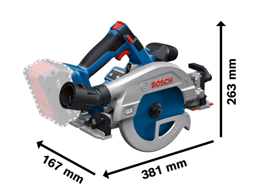 Bosch GKS 18V-57-2 GX Professional 18V Circular Saw Bare Unit