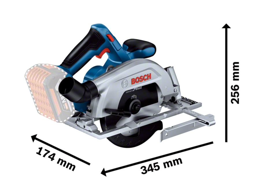 Bosch GKS 18V-57-2 Professional 18V Circular Saw Bare Unit