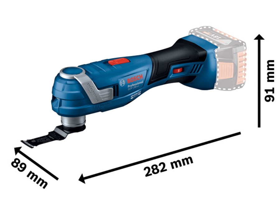 Bosch 06018G2001 GOP 18V-34 Professional Multi-Cutter 18V Bare Unit