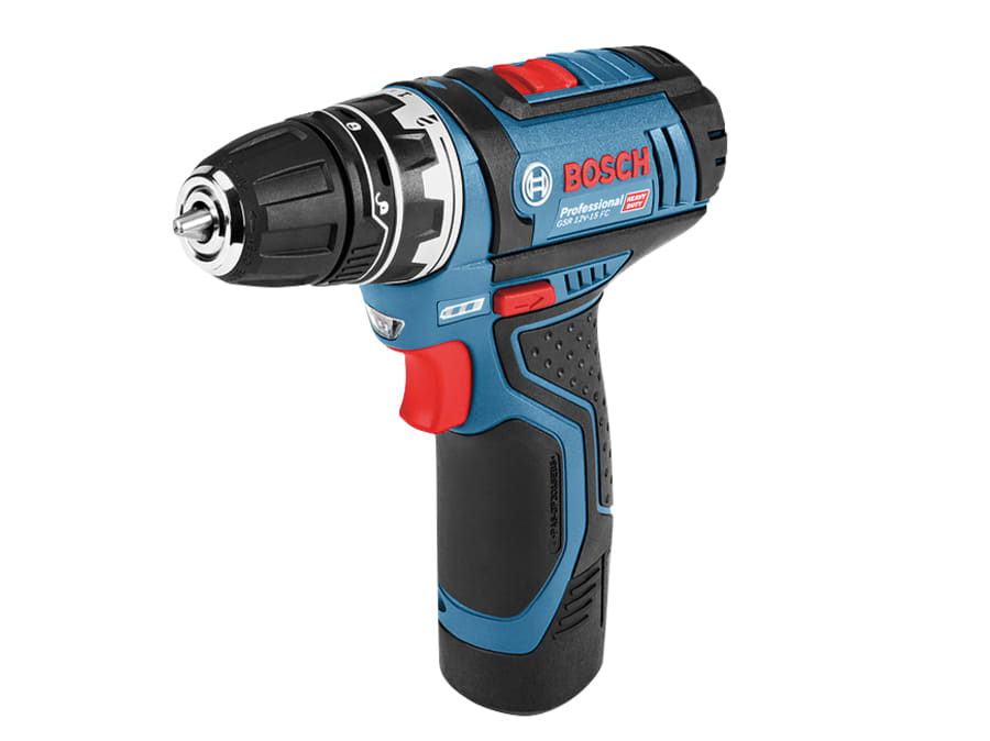 Bosch GSR 12V-15 FC Pro FlexiClick 12V Drill Driver with 2 × 2.0Ah Batteries