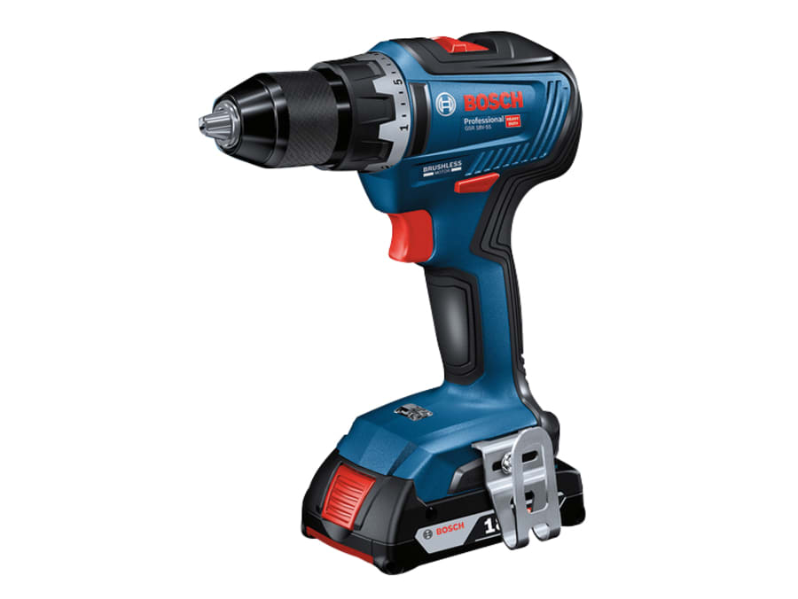 Bosch GSR 18V-55 Professional Drill Driver 18V with 2 × 2.0Ah Batteries