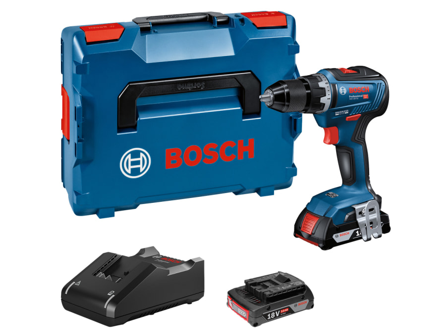 Bosch GSR 18V-55 Professional Drill Driver 18V with 2 × 2.0Ah Batteries