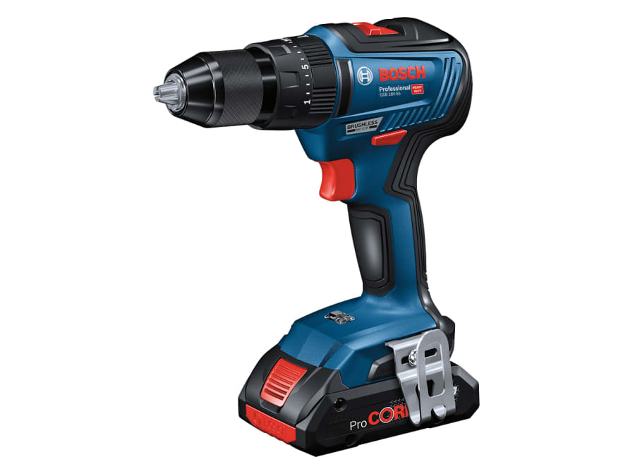 Bosch GSB 18V-55 Professional Combi Drill 18V with 2 × 4.0Ah Batteries