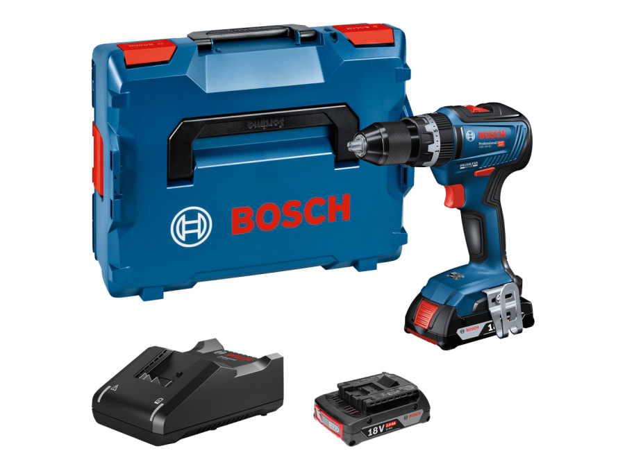 Bosch GSB 18V-55 Professional Combi Drill 18V with 2 × 4.0Ah Batteries