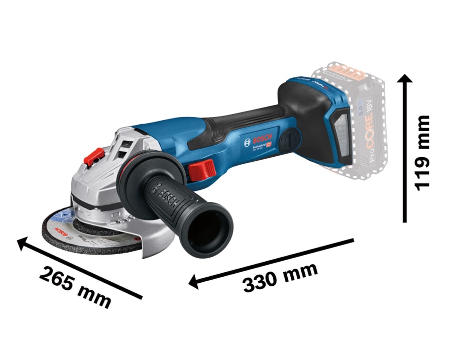 Bosch GWS 18V-15C Professional 18V Angle Grinder 125mm