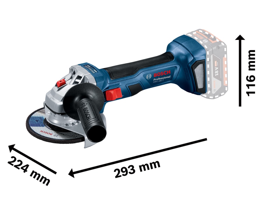 Bosch GWS 18V-7 Professional 18V Angle Grinder 125mm Bare Unit
