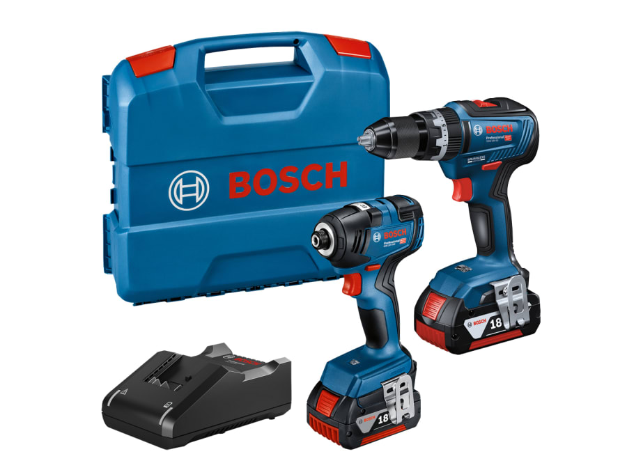 Bosch 06019J2171 18V Twin Pack with 2 × 4.0Ah Batteries