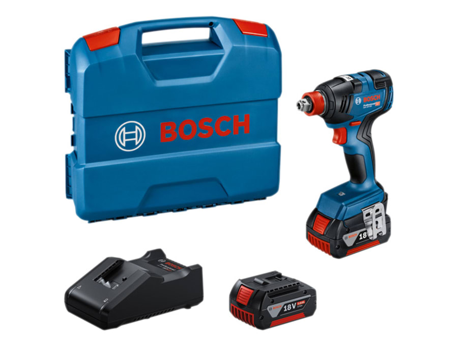 Bosch GDX 18V-200 Professional 18V Impact Driver/Wrench with 2 × 5.0Ah Batteries