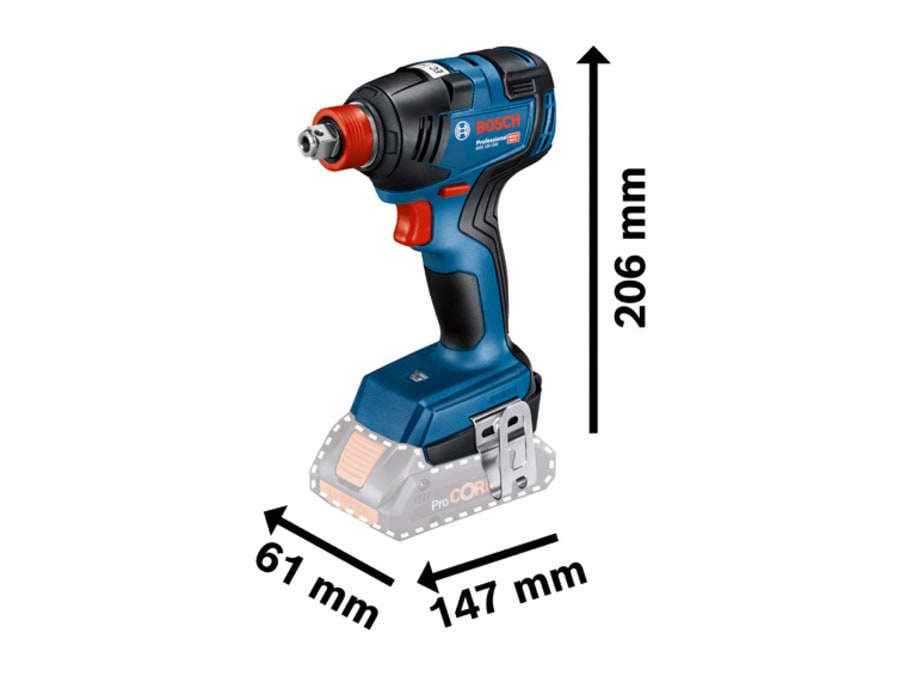 Bosch GDX 18V-200 Professional 18V Impact Driver/Wrench with 2 × 5.0Ah Batteries