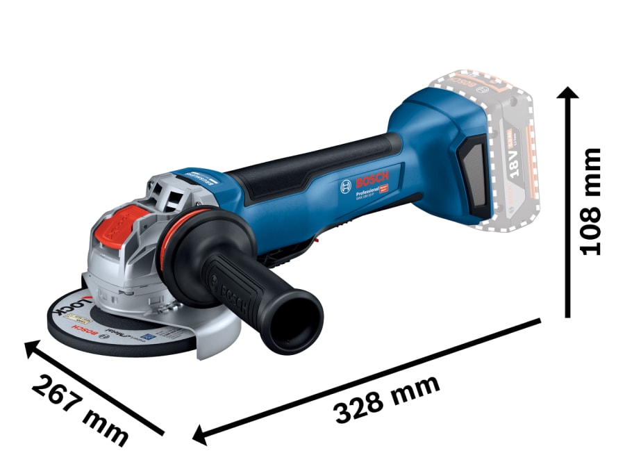 Bosch 06019J4200 18V X-LOCK Angle Grinder 125mm Bare Unit