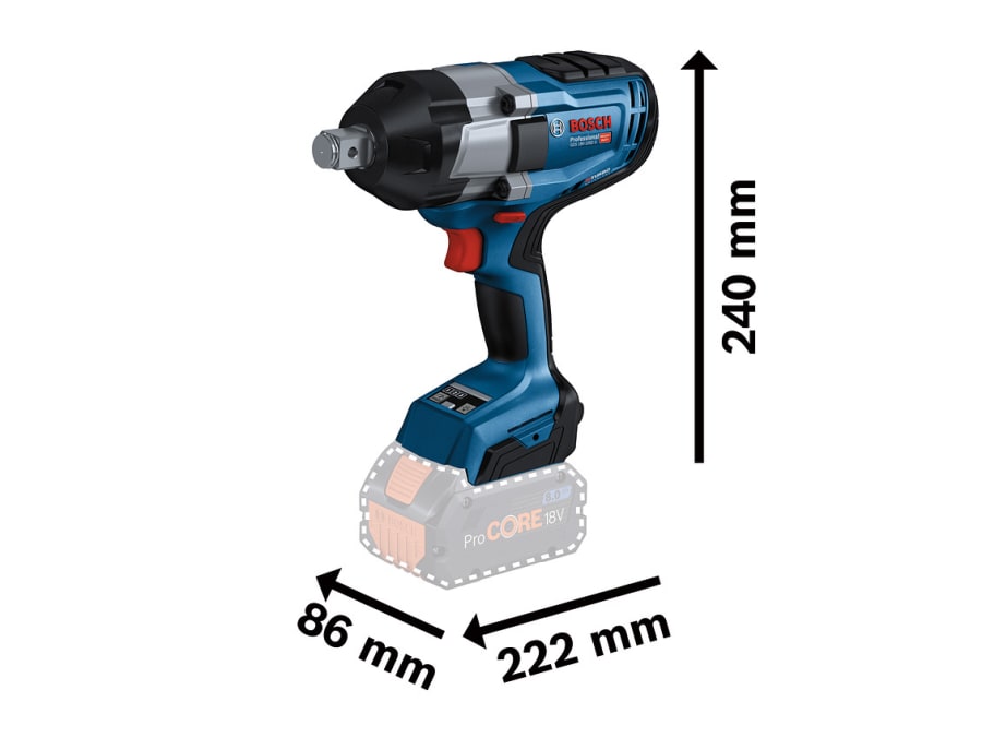 Bosch GDS 18V-1050 H Pro 18V 3/4in Impact Wrench Bare Unit