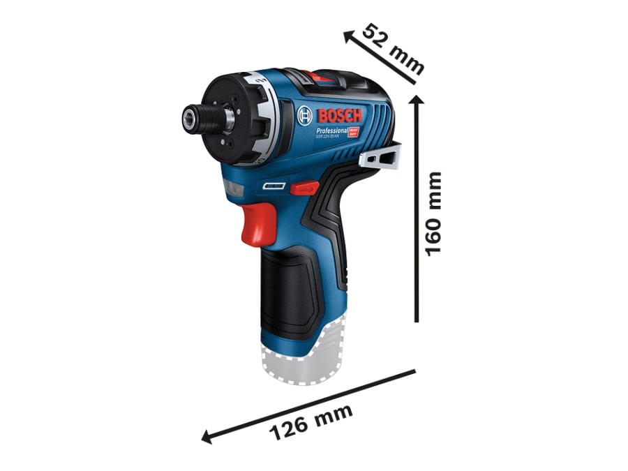 Bosch GSR 12V-35 HX Professional 12V Screwdriver with 2 × 3.0Ah Batteries