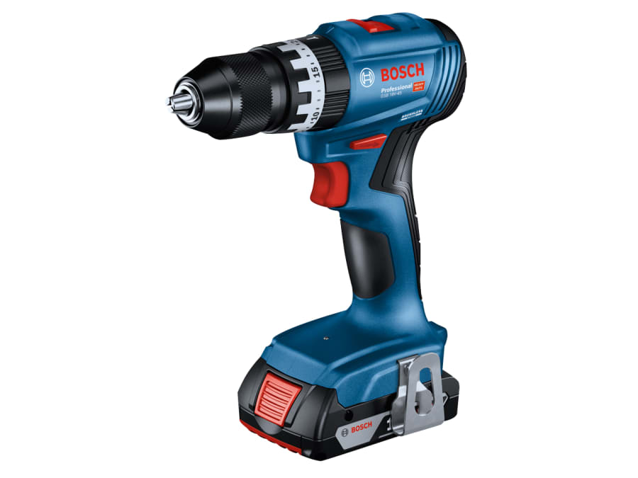Bosch GSB 18V-45 Professional Combi Drill 18V with 2 × 2.0Ah Batteries