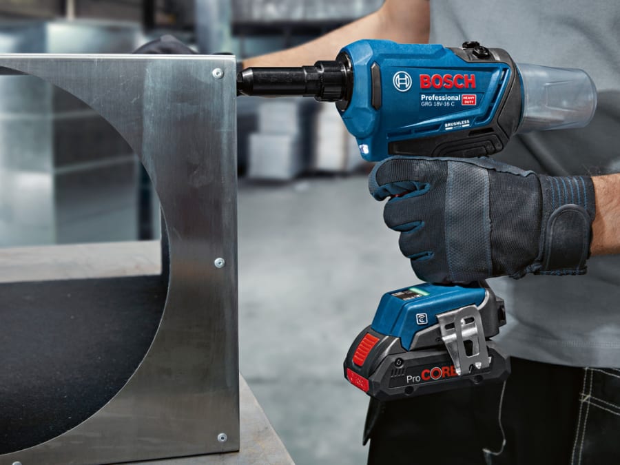 Bosch 06019K5071 GRG 18V-16 C Rivet Gun with 2 × 2.0Ah Batteries