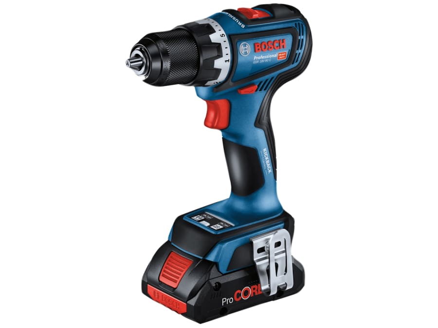 Bosch GSR 18V-90C Professional 18V Drill Driver with 2 × 4.0Ah Batteries