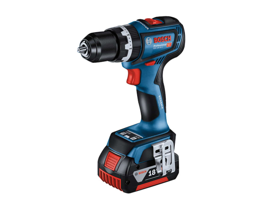 Bosch GSB 18V-90 C Professional 18V Combi Drill with 2 × 4.0Ah Batteries
