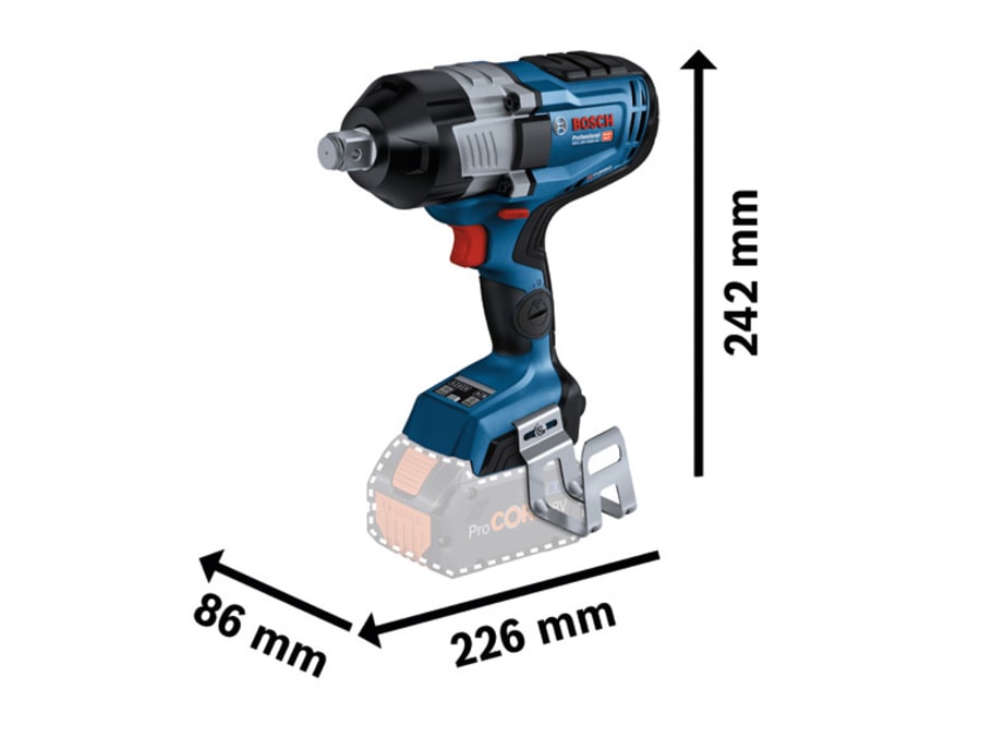 Bosch GDS 18V-1600 HC 18V BITURBO Impact Wrench Bare Unit
