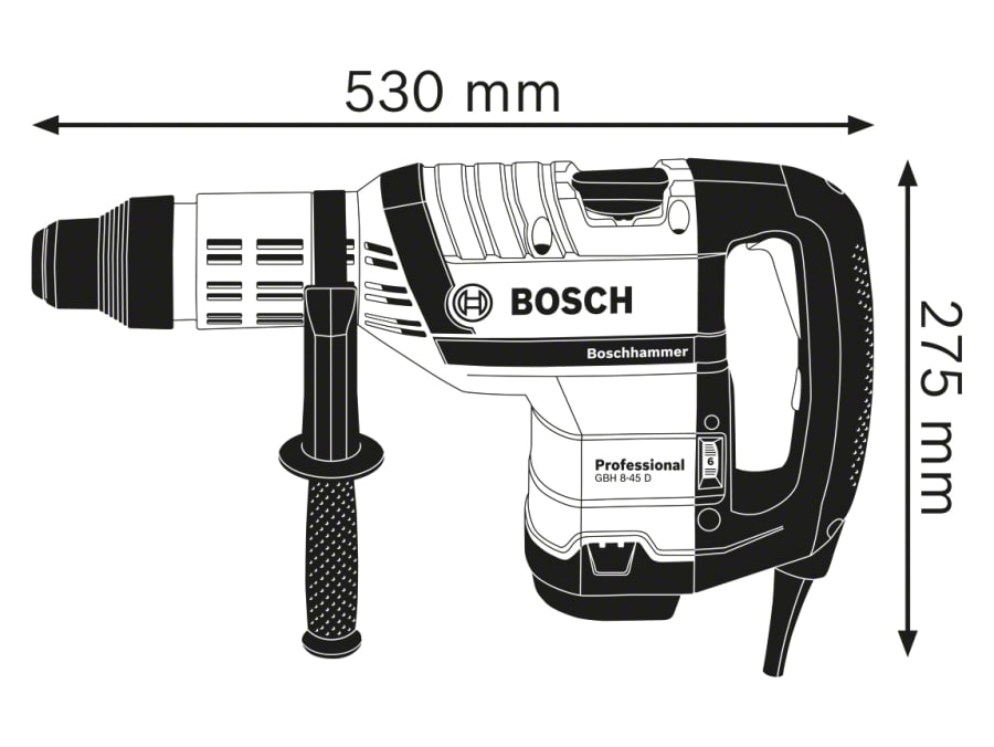 Bosch GBH 8-45 D SDS-Max Professional Rotary Hammer 1500W 110V