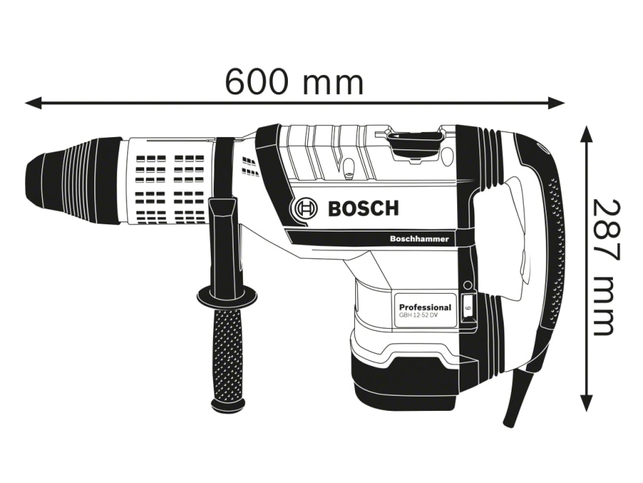 Bosch GBH 12-52 DV SDS-Max Professional Rotary Hammer 1700W 110V