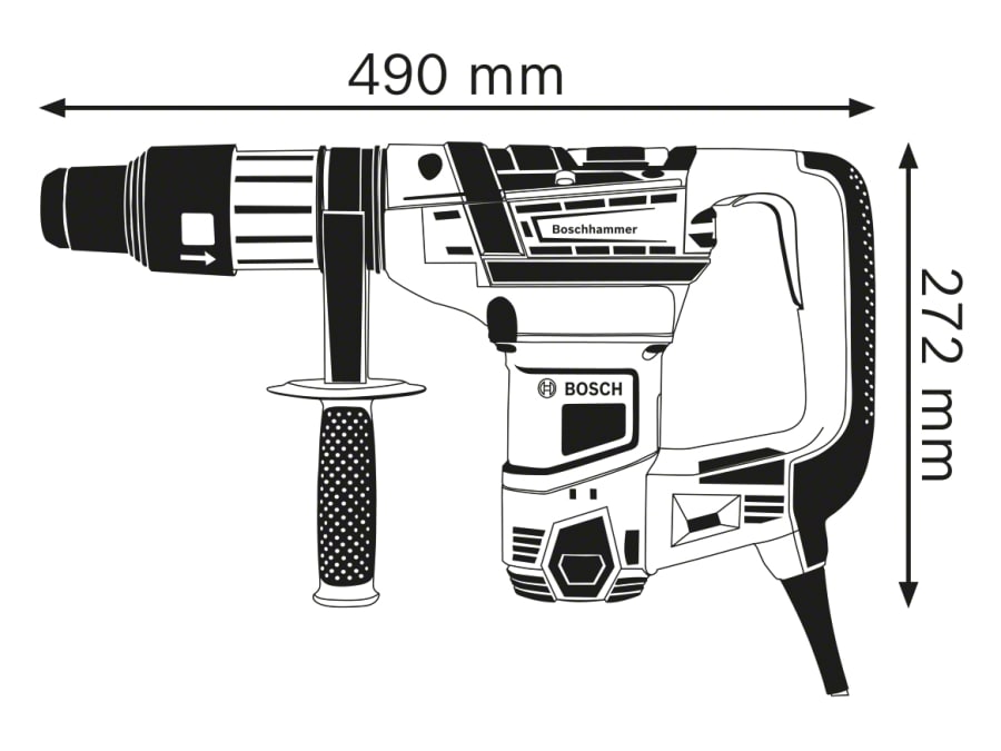 Bosch GBH 5-40 D SDS-Max Professional Rotary Hammer 1100W 110V