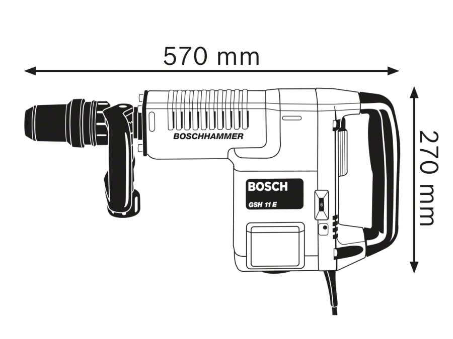 Bosch GSH 11 E SDS-Max Demolition Hammer 1500W 110V