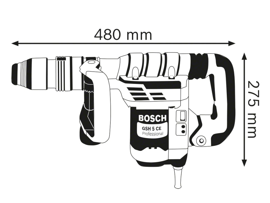Bosch GSH 5 CE SDS-Max Demolition Hammer 1150W 240V