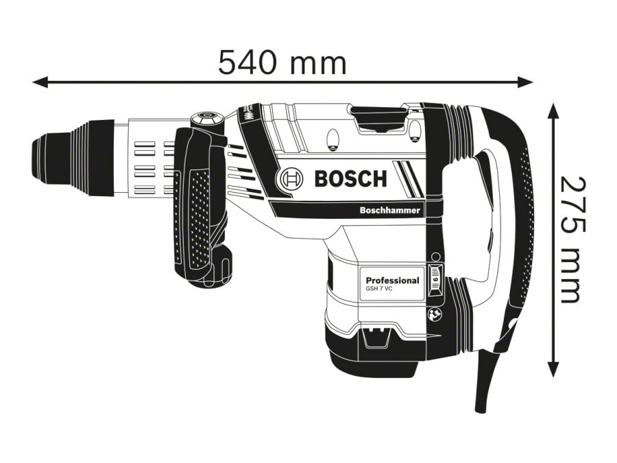 Bosch GSH 7 VC 1500W 110V SDS-Max Professional Demolition Hammer