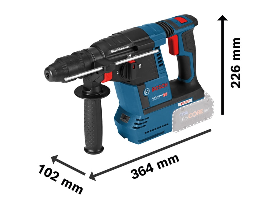 Bosch GBH 18V-26F 18V SDS-Plus Rotary Hammer Bare Unit