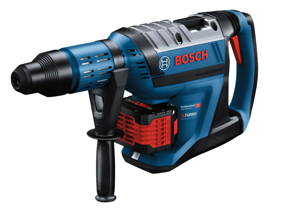 Bosch GBH 18V-45 C Pro BITURBO SDS-Max Hammer with 2 × 12.0Ah ProCORE18V Batteries
