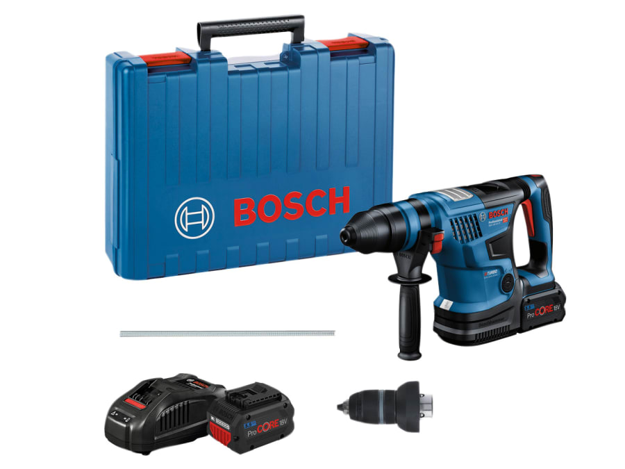 Bosch GBH 18V-34 CF Pro 18V SDS-Plus Rotary Hammer with 2 × 5.5Ah Batteries