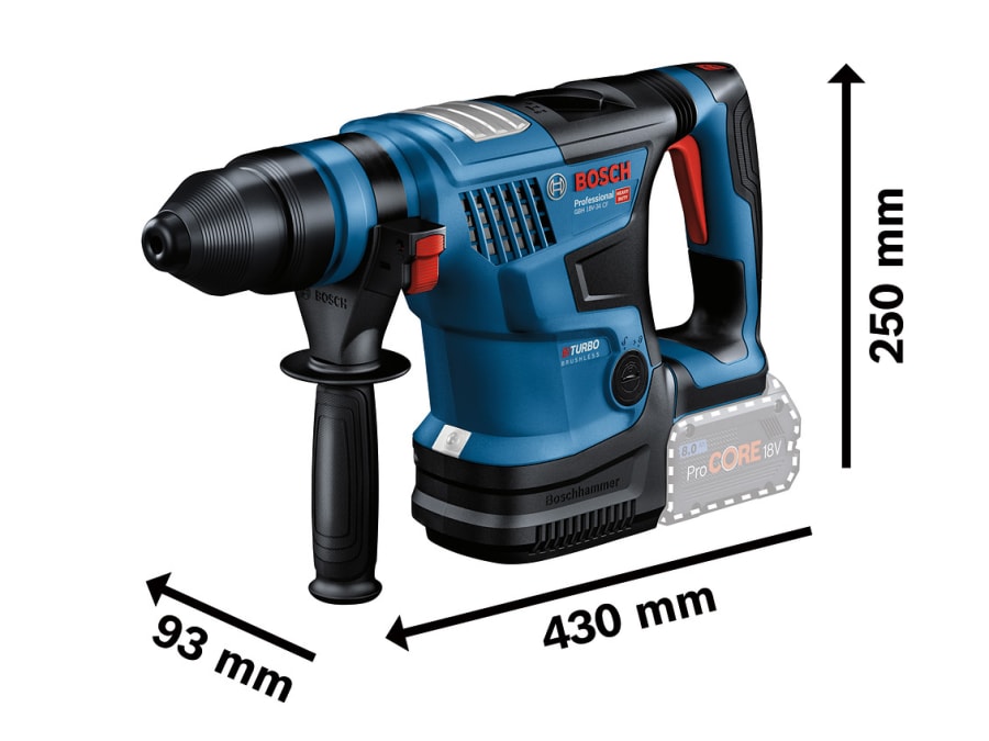 Bosch GBH 18V-34 CF Pro 18V SDS-Plus Rotary Hammer with 2 × 5.5Ah Batteries