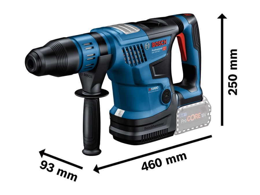 Bosch GBH 18V-36 C Professional BITURBO SDS-Max Rotary Hammer 18V Bare Unit
