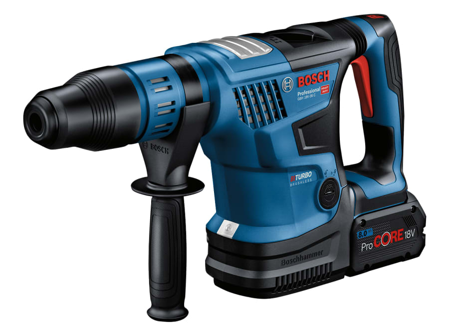Bosch GBH 18V-36 C Pro BITURBO SDS-Max Rotary Hammer 18V with 2 × 8.0Ah ProCORE18V
