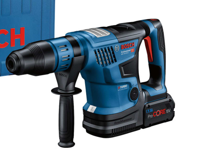 Bosch GBH 18V-36 C Pro BITURBO SDS-Max Rotary Hammer with 2 × 5.5Ah ProCORE18V Batteries