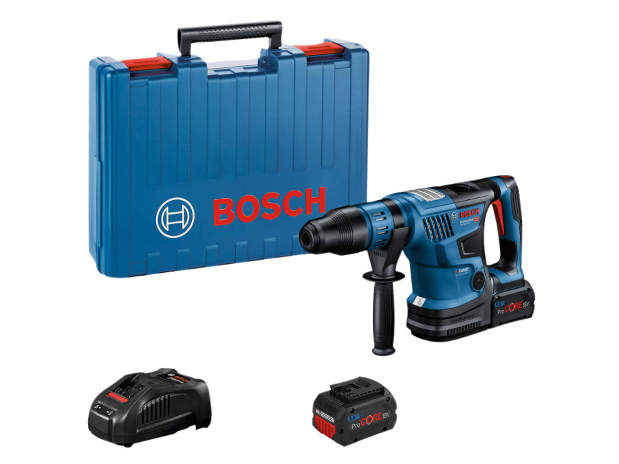 Bosch GBH 18V-36 C Pro BITURBO SDS-Max Rotary Hammer with 2 × 5.5Ah ProCORE18V Batteries