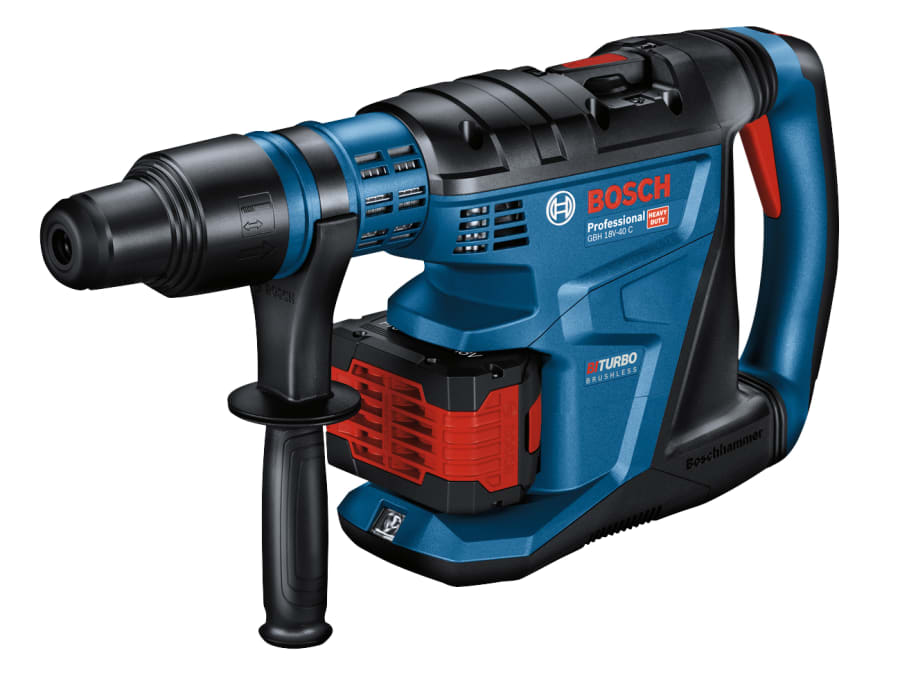 Bosch GBH 18V-40 C Pro BITURBO SDS-Max Rotary Hammer 18V with 2 × 8.0Ah Batteries