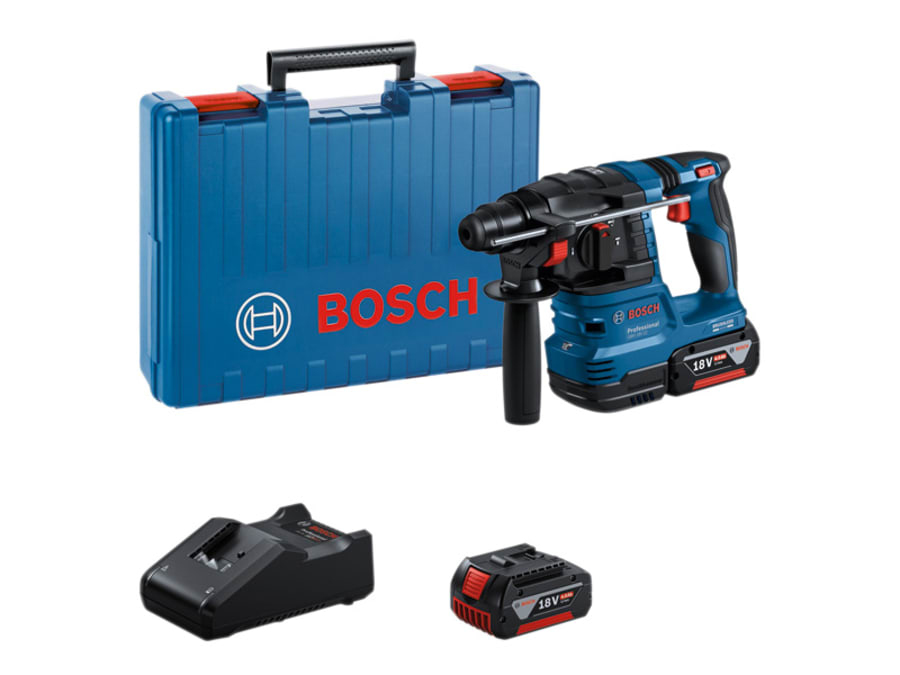 Bosch GBH 18V-22 SDS-Plus Rotary Hammer 18V with 2 × 4.0Ah Batteries
