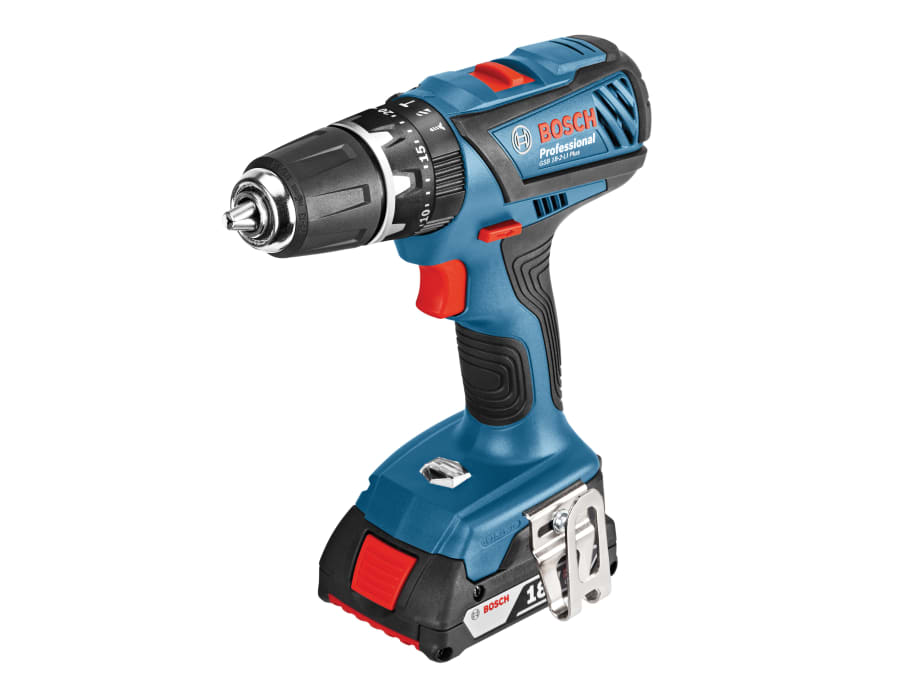 Bosch GSB 18V-21 18V Combi Drill with 2 × 4.0Ah Batteries