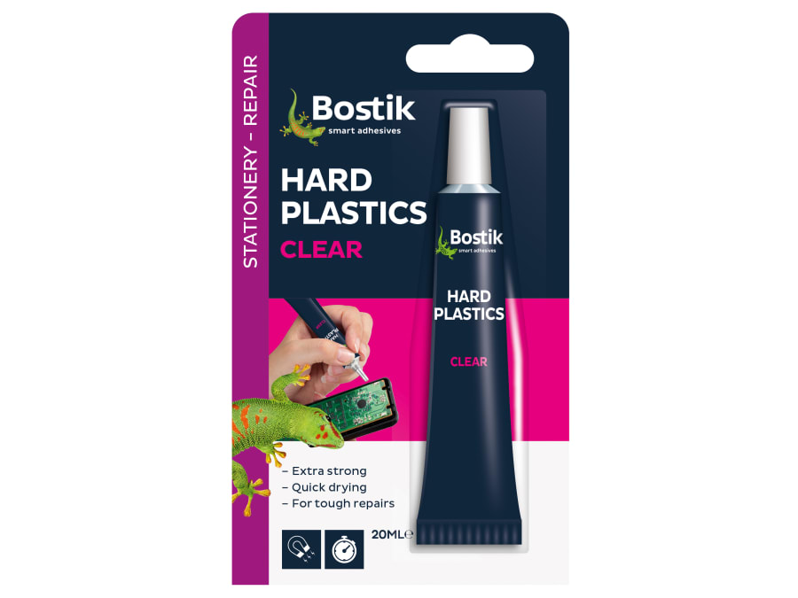 Bostik 30803651 Hard Plastics Clear Adhesive 20ml