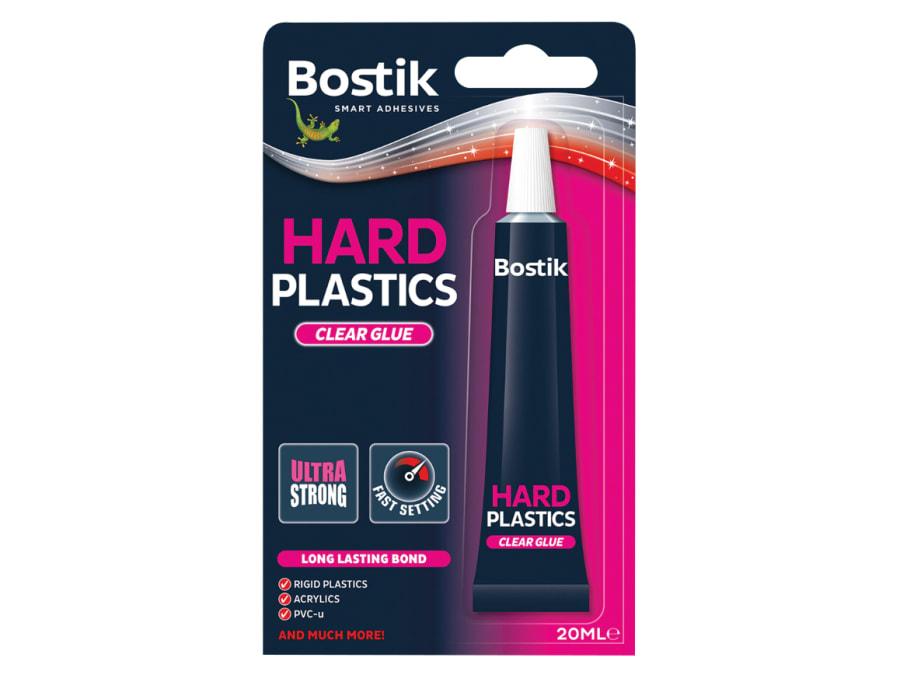 Bostik 30803651 Hard Plastics Clear Adhesive 20ml