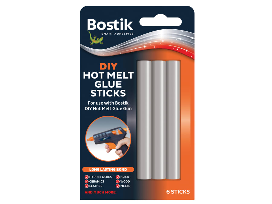 Bostik 30813369 Hot Melt Glue Sticks Pack 6
