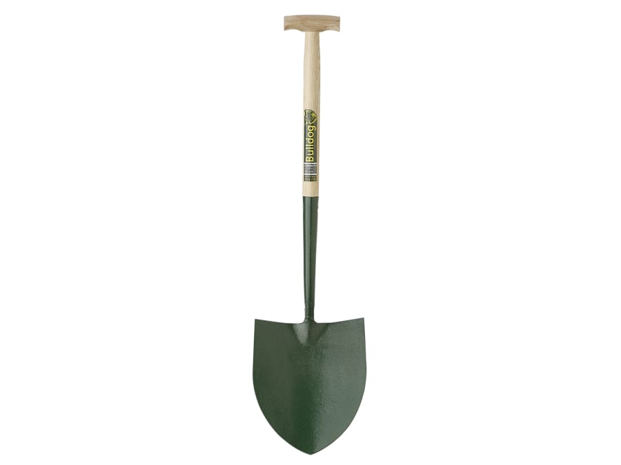 Bulldog 5RM2T Round No.2 Solid Socket Shovel with T Handle