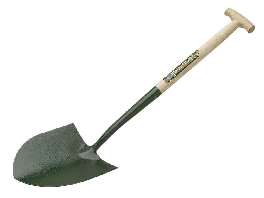 Bulldog 5RM2T Round No.2 Solid Socket Shovel with T Handle