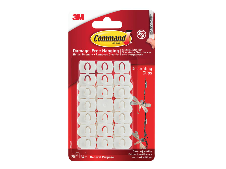 Command 17026 Decorating Clips Pack 20