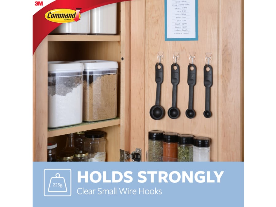 Command 17067CLR9 Clear Wire Hooks Value Pack